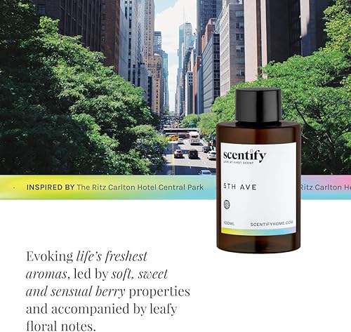 Miniatura 3 de Scentify - Aroma de aceite aromático de 5th Ave para difusores de aceite de aroma de lujo con aromas de bergamota floral gardenia fragancia