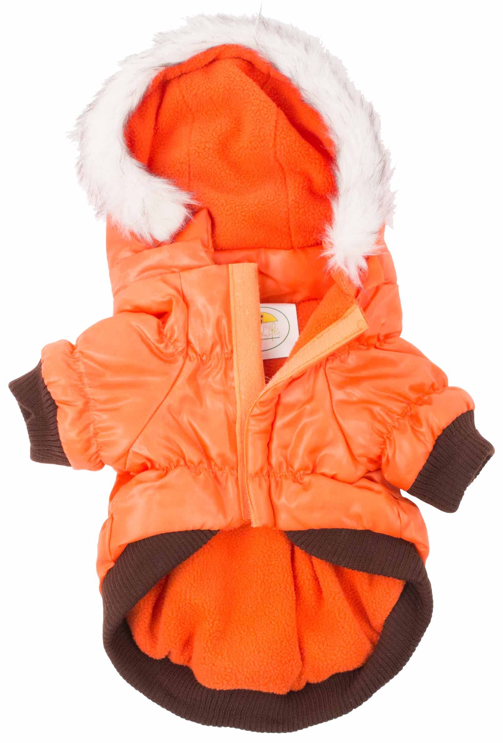 Pet Life Winter-Hundemantel Mit 3M-Thinsulate-Isolierung, Wasserabweisend, Mit Abnehmbarer Kapuze – Für Kleine Hunde