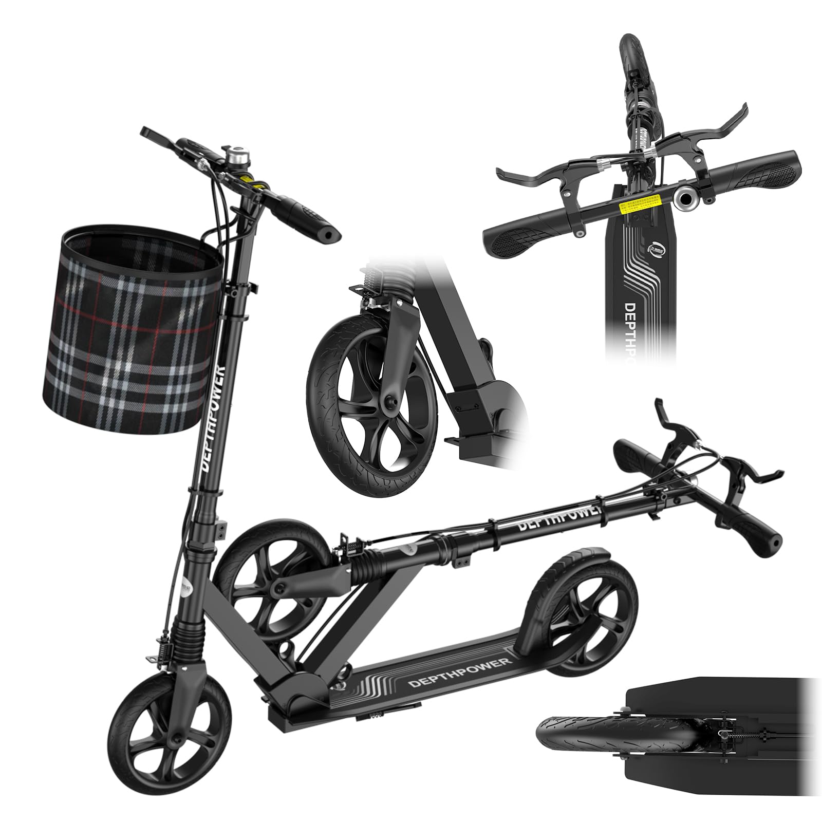 Dreifach-Bremse Kick Scooter für Erwachsene Jugendliche -5,9kg
