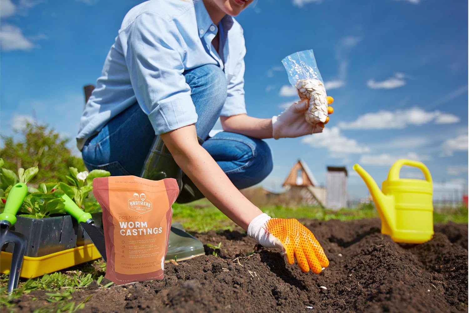 Premium Worm Castings (5 Pounds) - Worm Poop Fertilizer - Lab-Tested, Eco-Friendly & All-Natural - Non-Toxic & High in Beneficials - for Plants, Gardens & Anything with Roots