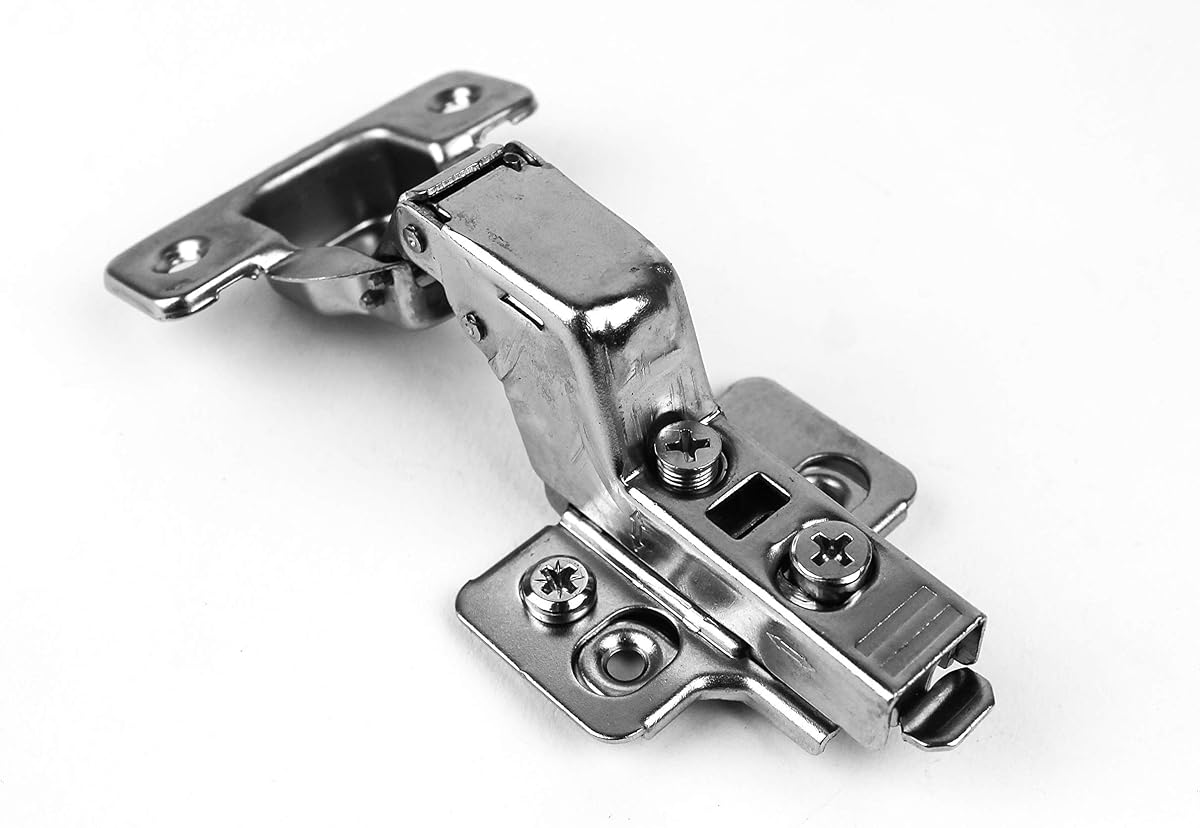 Berta 20-Pack Inset Frameless Soft Close Hinges – 110° 3D Adjustable, Clip-On Concealed European Hinges with Screws for Kitchen, Bathroom, Closet Cabinets – Ideal for Modern Cabinets