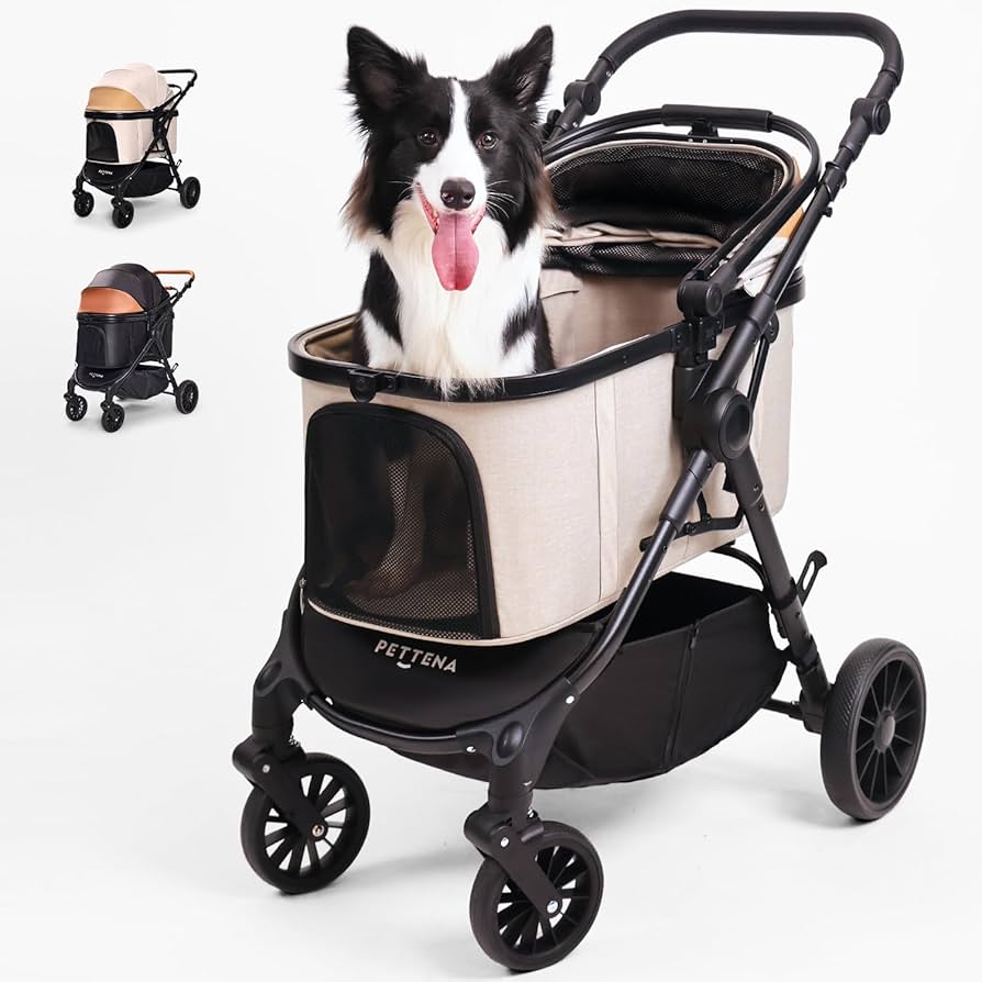 ペテナペットカート 黒 耐荷重30Kg Amazon.co.jp: 【中型犬専用】PETTENA ペットカート 中型犬 犬