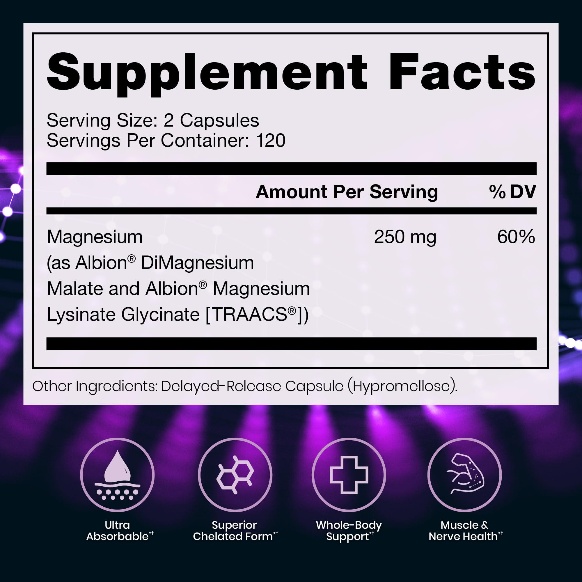Optimum Magnesium, Energy & Sleep Support, 240 Capsules — Amazon image 2