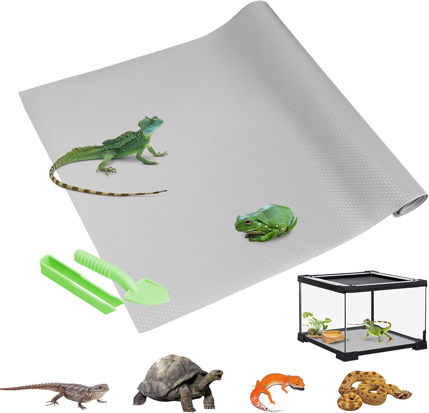Reptile Carpet, Bearded Dragon Tank Accessories,Terrarium