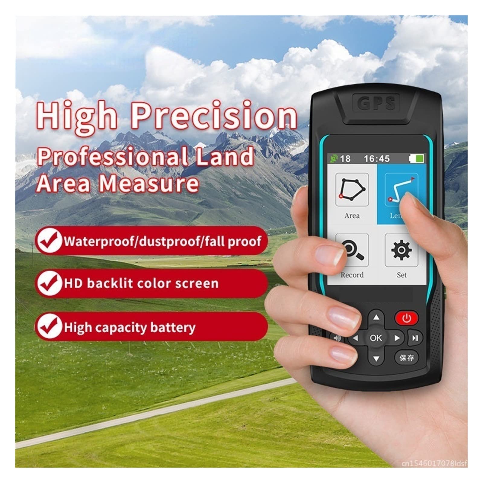 Navigazione GPS Portatile Misuratore di Aree rurali Misuratore di Terra GPS Strumenti di misurazione MC8066C, Supporto for Misure aeree o a Piedi(8066C)