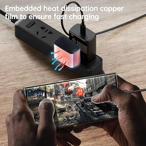 Miniatura 4 de Cargador súper rápido USB tipo C de 45 W, bloque de carga PD PPS para Samsung Galaxy S23 S22 Ultra Plus S20 Note 10 Tab S8 Ultra Plus S7 Fe S21 A53