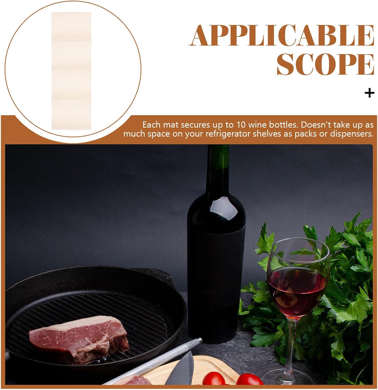 Luxshiny Plastic Stackable Wine Rack Countertop Holder