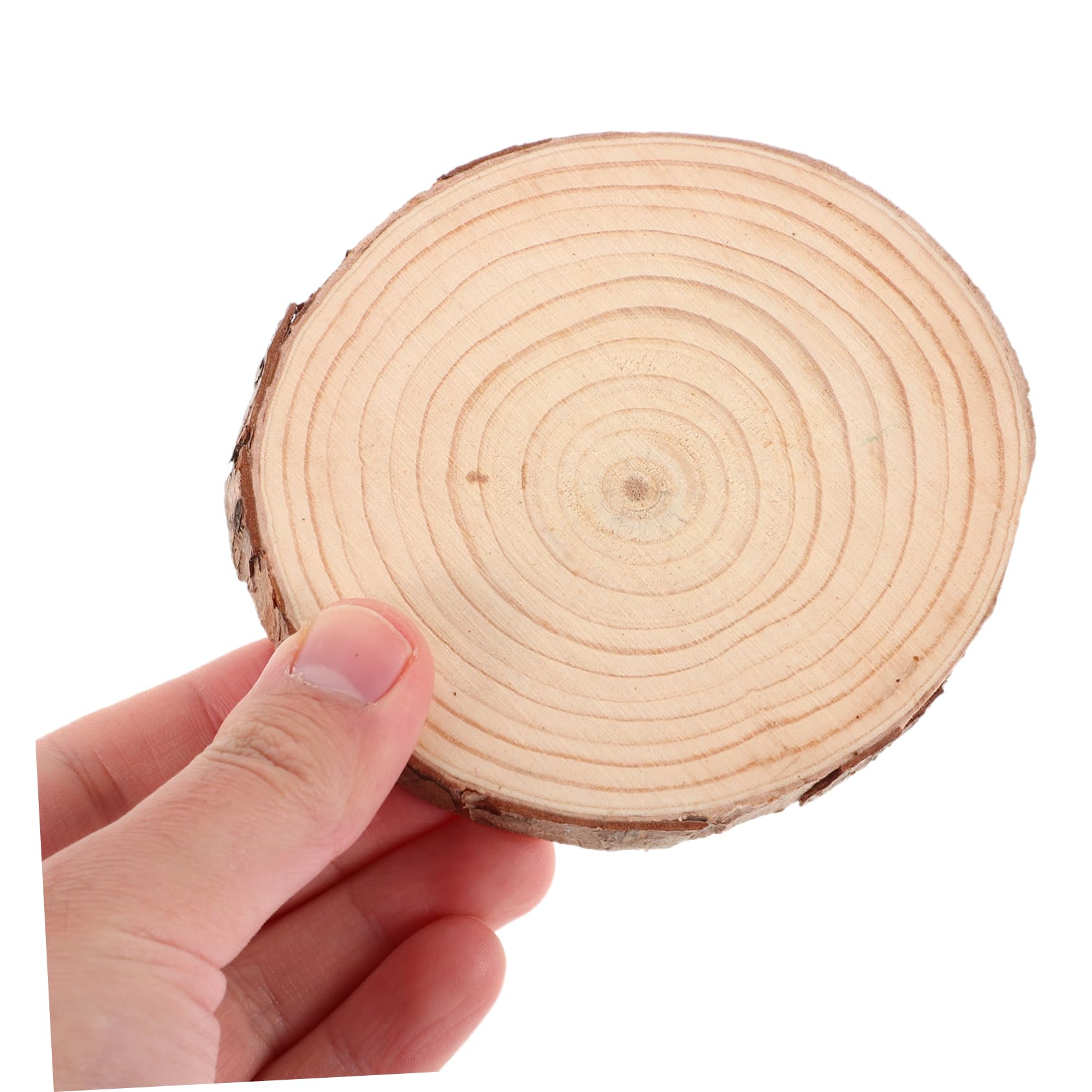 Rodajas de Madera Redondas sin Terminar 10 Piezas para Manualidades