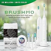 Vista 7 de Brushmo Cabezales de repuesto para cepillos de dientes blanqueadores compatibles con Philips Sonicare DiamondClean HX6062/65, negro, paquete de 8