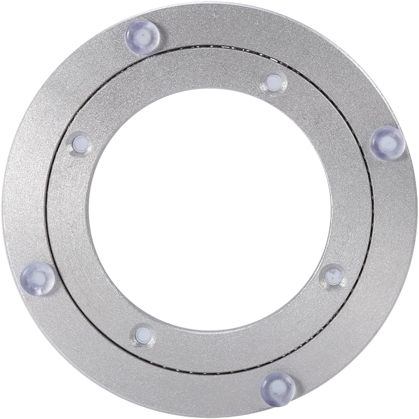 Swivel Turntable Lazy Susan, 4 inch Heavy Duty Aluminium Alloy Turntable Bearing Smooth Swivel Plate for Kaleidoscopes Tabletop Serving Trade Show Displays