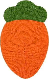 Cat Scratching Pad Jute Cute Look Space Saving Wall Mounted Furniture Protector Suction Cup Cat Scratcher Mat for Home Indoor Pets