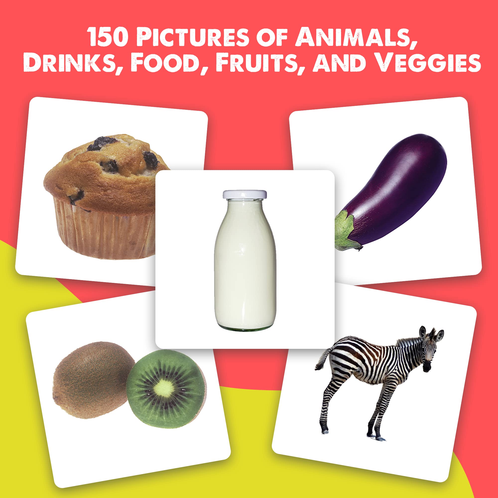 ThinkPsych 150 Advanced Noun Flash Cards for Toddlers 24 Years