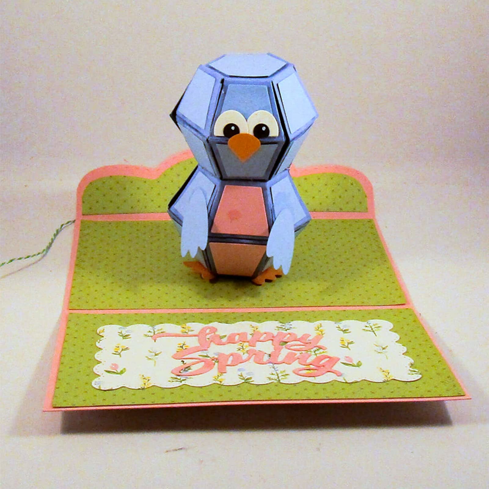 Briartw Carino piccolo pinguino scatola 3D metallo taglio muore set fai da te scrapbooking goffratura stencil creazione di biglietti, album, fustellatura fai da te carta biglietti regalo di auguri