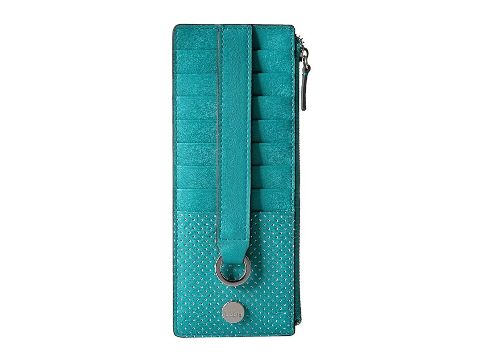 

Lodis Accessories Sunset Boulevard Credit Card Case w/ Zip Pocket (Teal) Credit card Wallet