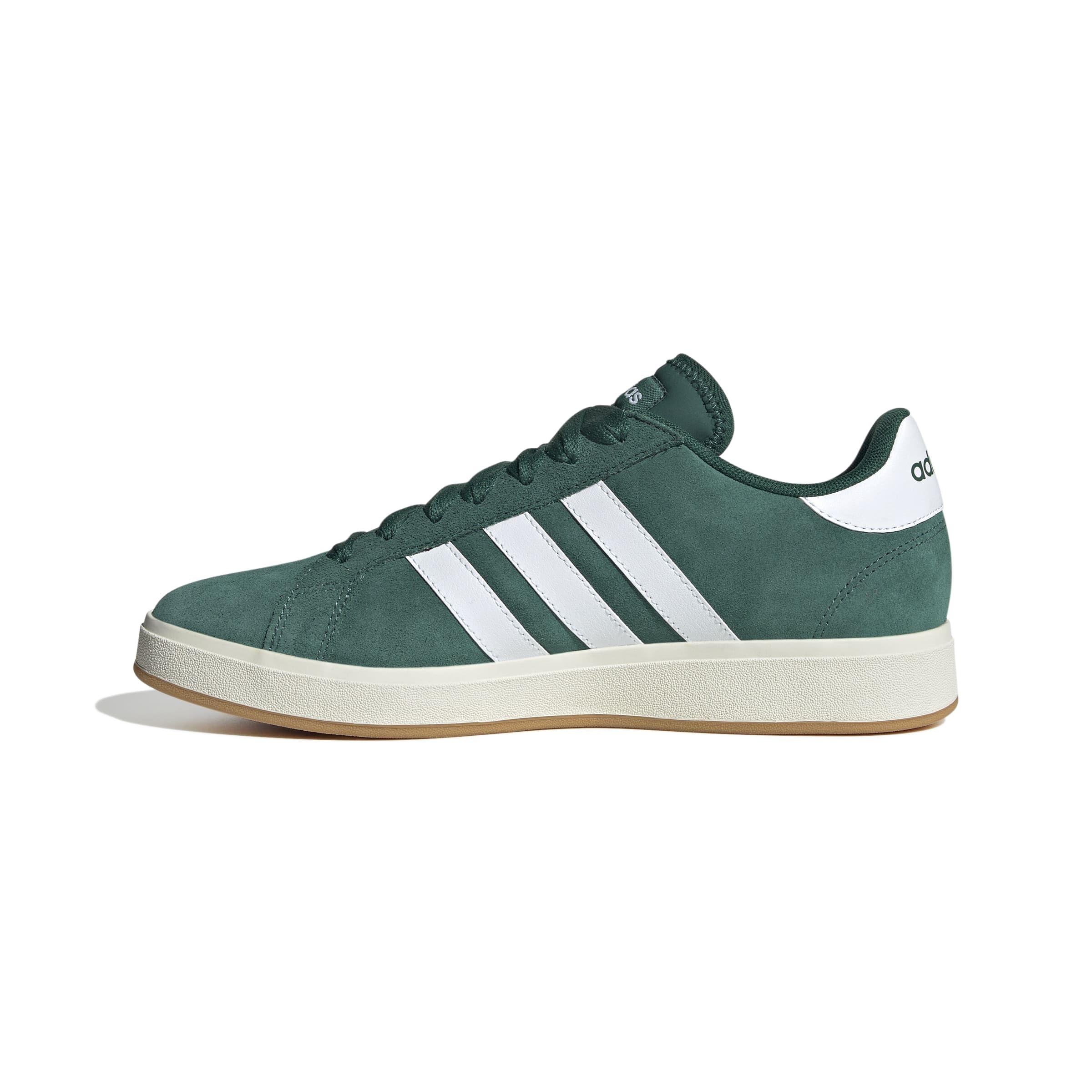 Adidas Uomo Grand Court Base 00s Shoes, Collegiate Green/Cloud White/Gum, 42 2/3 EU