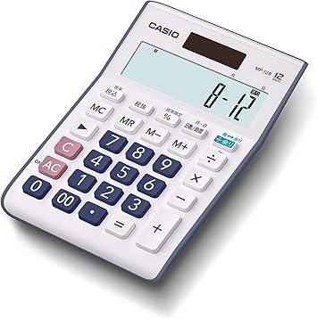 Amazon Com カシオ 余り計算電卓 ミニジャストタイプ 12桁 Mp 12r N