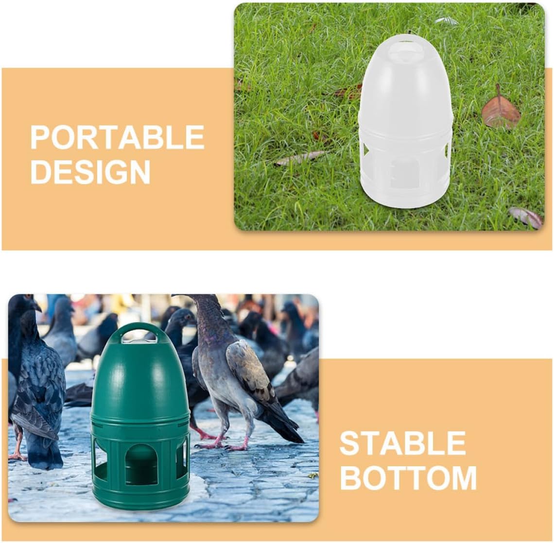 GLEAVI 2pcs Pigeon Water Feeder and Drinking Container Plastic Water Dispenser 3l Capacity Light and Dark Bird Cage for Pigeons and Cage Birds