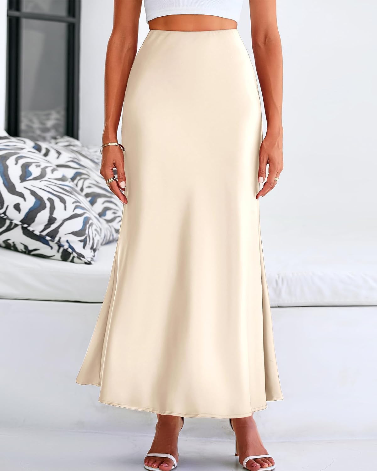 BTFBM Womens Spring Skirts 2026 Business Casual Clothes High Waisted Cocktail Party Wedding Guest Mermaid Maxi Skirt - Image 2