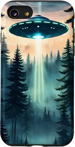 Vista 31 de iPhone 15 Pro Alien Abduction UFO Space Ship UAP Flying Saucer Case
