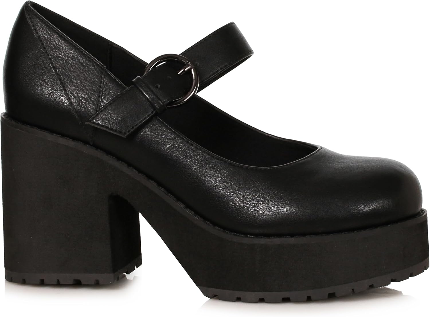 Ellie Shoes Womens Astrid Black Mary Jane Platform Shoes