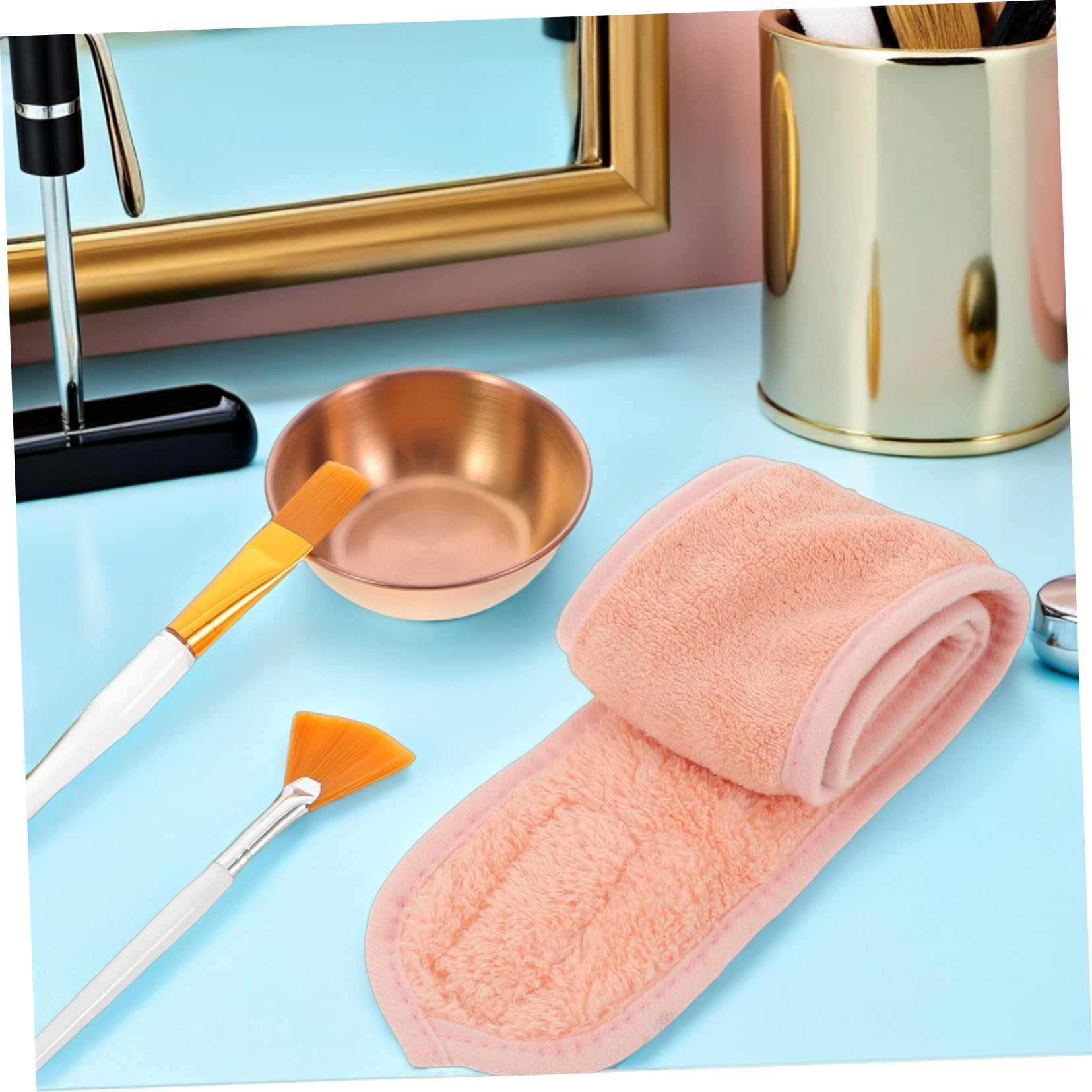 Gesichtsmaskenpinsel und Kosmetikset mit Stirnband für Hautpflege Inklusive Schalen für Kosmetikerinnen und Gesichtspflegewerkzeuge für Spa und Heimgebrauch