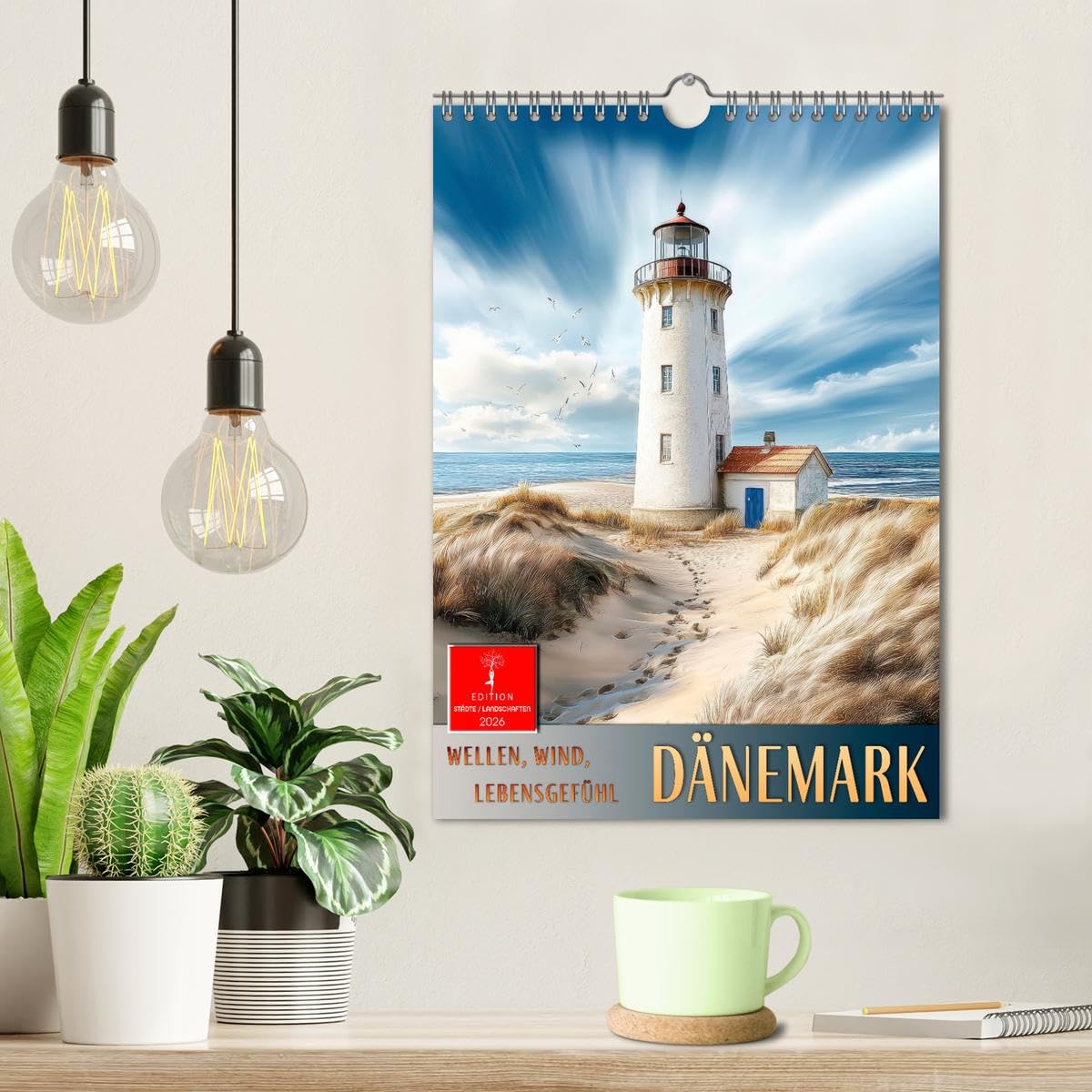 Dänemark - Wellen, Wind, Lebensgefühl (Wandkalender 2026 DIN A4 hoch), CALVENDO Monatskalender: Dänemarks Küsten - malerisch und hyggligt. (CALVENDO Natur)