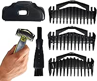 Guards Kit, Adjustable Replacement Trimmer one Blade guards, Adjustable Guide Comb Guard, 1/3/5mm Guide Combs and Protective cap, Be Compatible With Philips Norelco OneBlade Handles