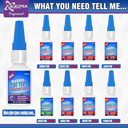 Miniatura 16 de ALECPEA Pegamento de vidrio de 1.06 oz – Adhesivo de secado rápido y resistente a la intemperie para reparación de vidrio, joyas, arte, cristal