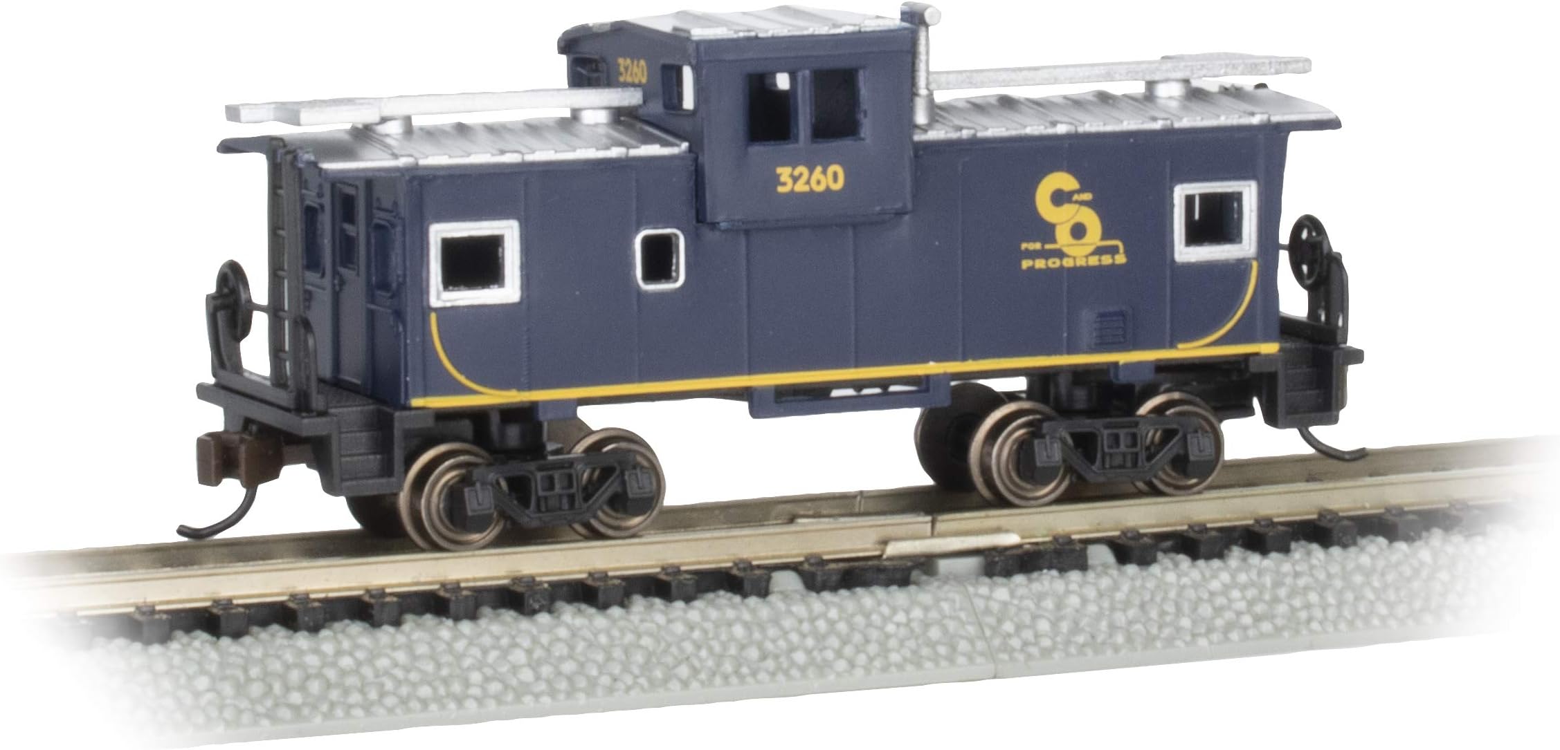 Trains - 36’ Wide Vision Caboose - Chesapeake & Ohio #3260 - N Scale