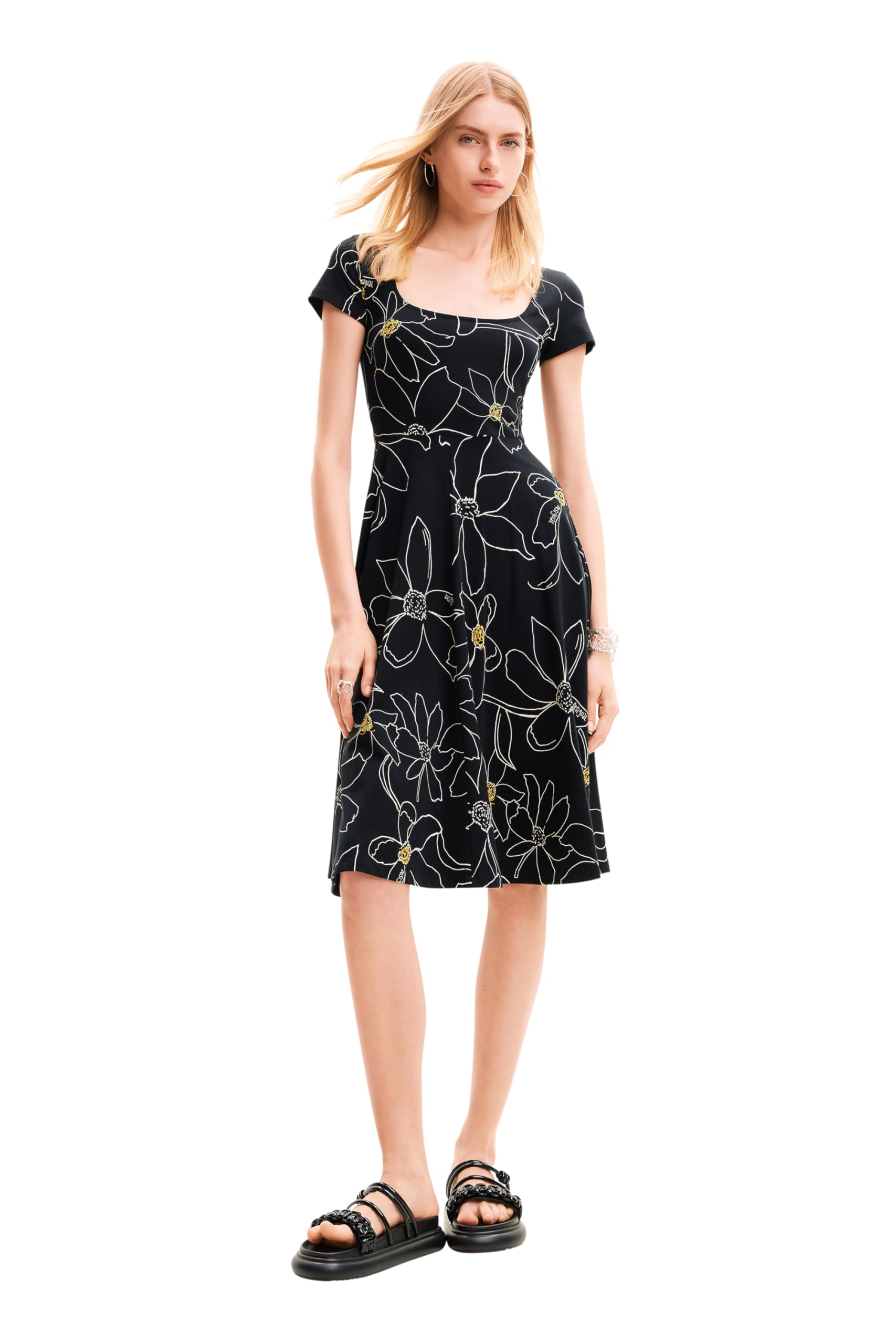 Desigual Women's Vest_margaritis Dress, Black, X-Small