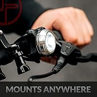 Vista 2 de OPTIKS 210 Luces de bicicleta delanteras y traseras USB recargables LED monopatín Longboard Bicicletas