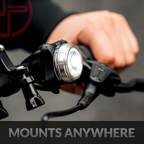 Miniatura 5 de OPTIKS 210 Luces de bicicleta delanteras y traseras USB recargables LED monopatín Longboard Bicicletas