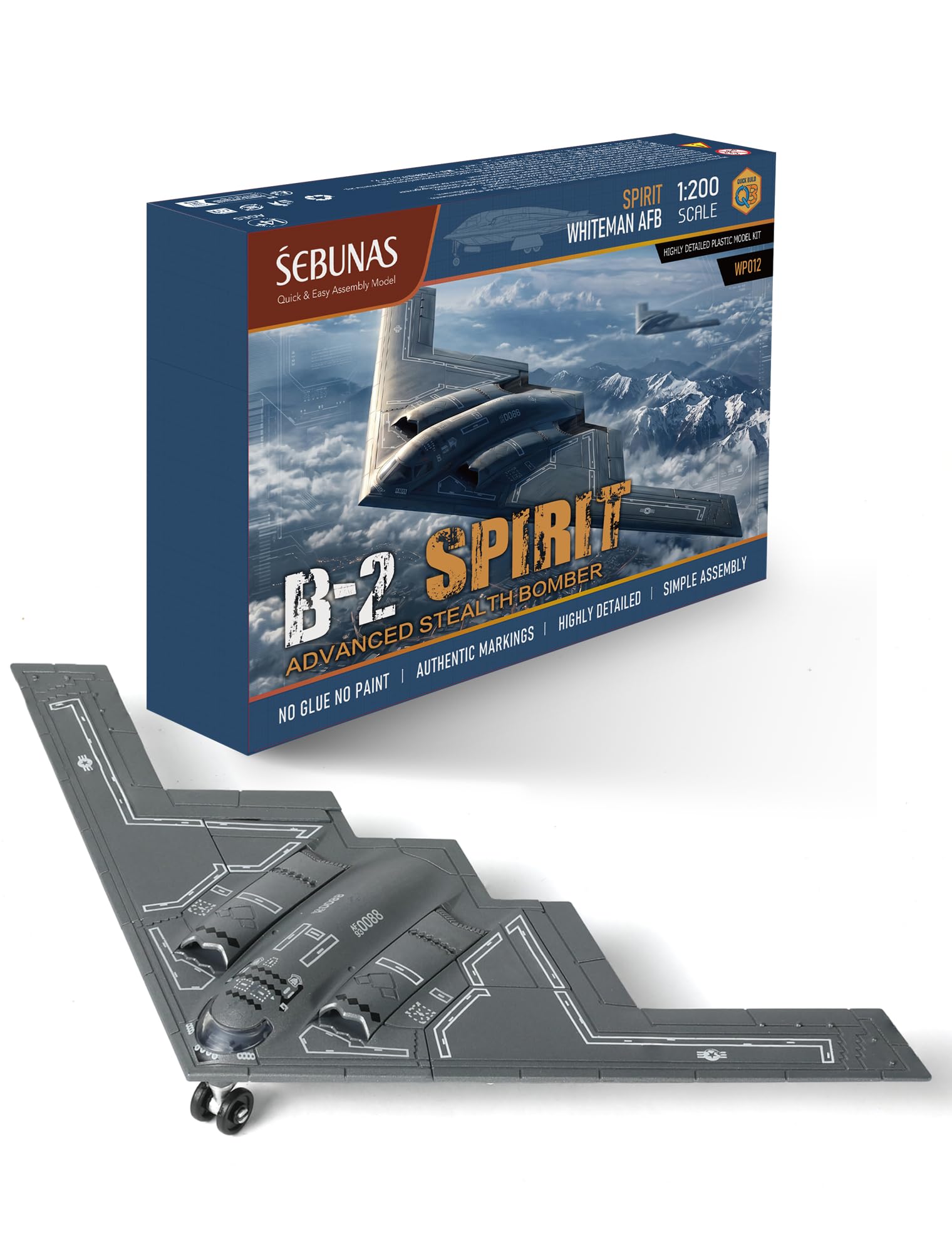 B-2 スピリット Spirit of California 1/200 Amazon.com: SEBUNAS 1/200 Scale B-2 Spirit Military Aircraft Toy
