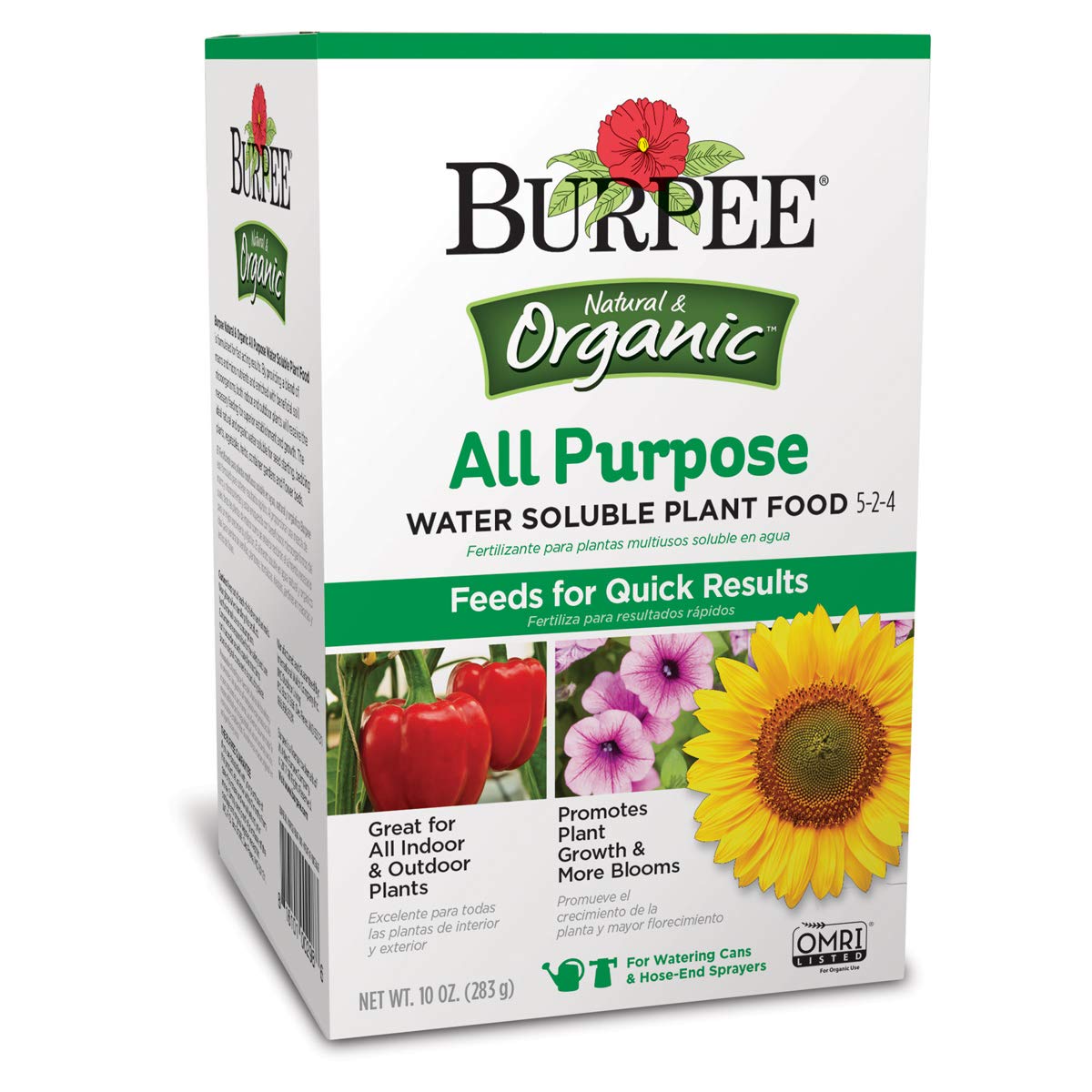 Burpee 99973 AP Organic All Purpose Water Soluble Plant Food, 10 oz