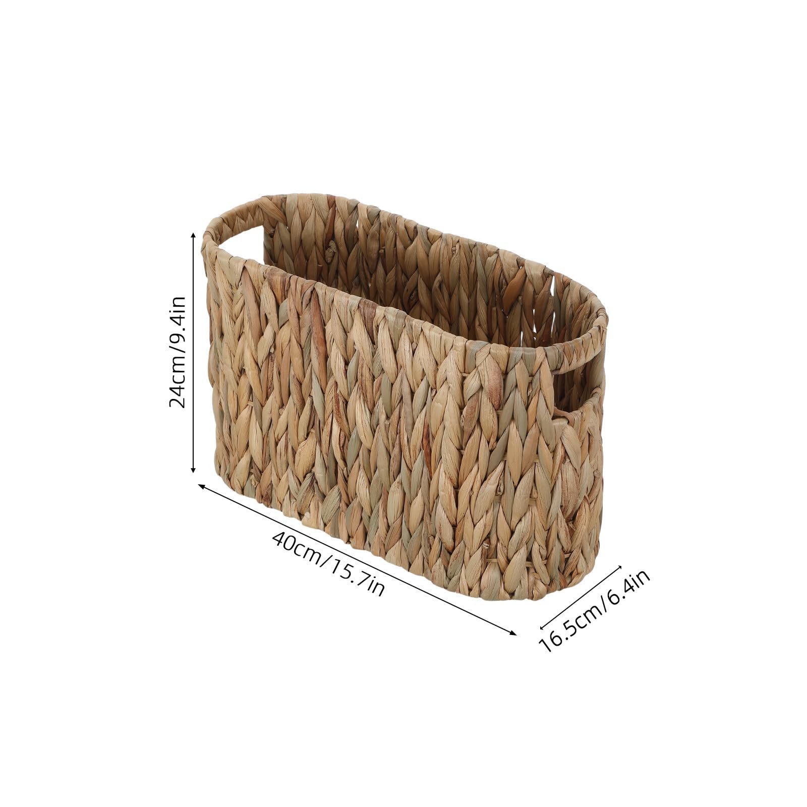 Ciieeo Organizador de Papel Higiénico Cesta de Baño Tejida de Cucurbitácea Asas Integradas, Multifuncional, Portátil, Estilo Boho, para Baño y Aseo