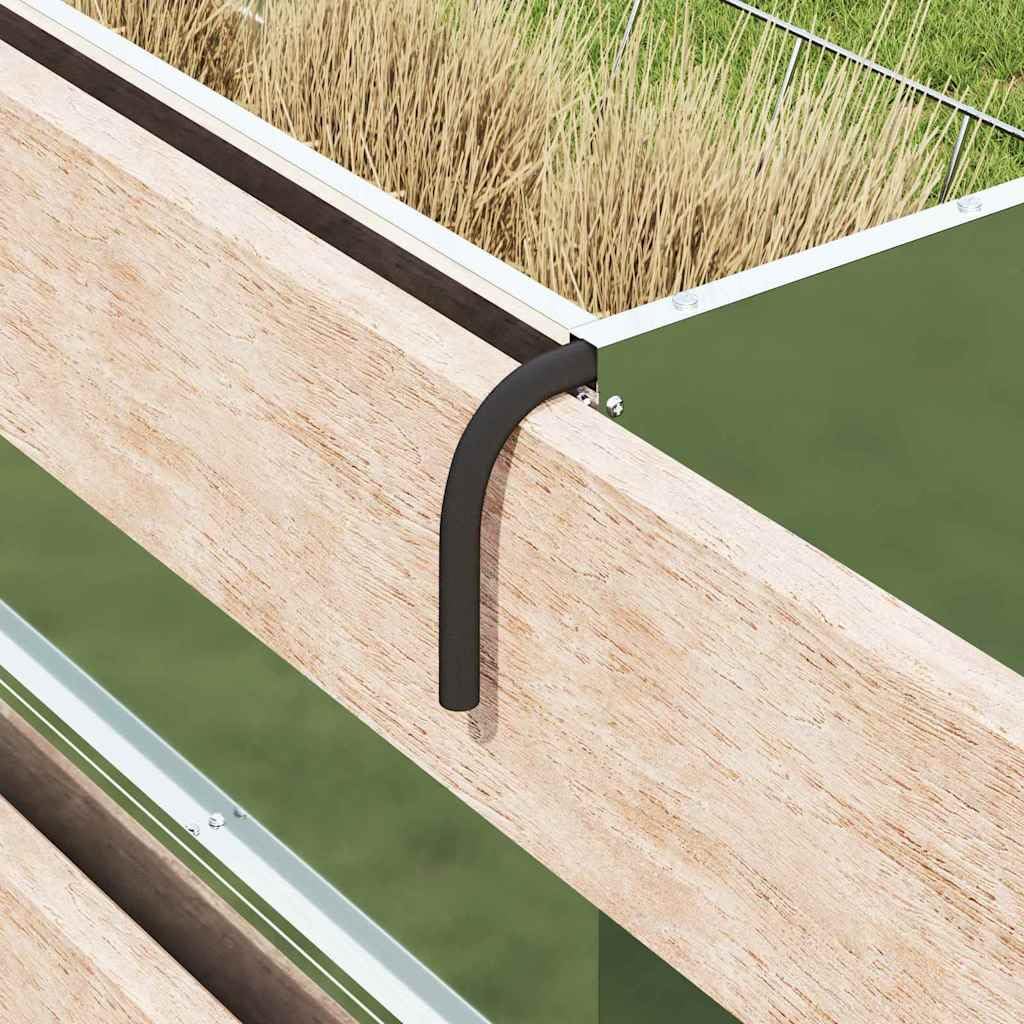 Comedero colgante de heno de acero galvanizado plateado, 61 x 33 x 66 cm, para interior y exterior, 5 kg de capacidad, resistente a la intemperie, robusto comedero para ganado moderno