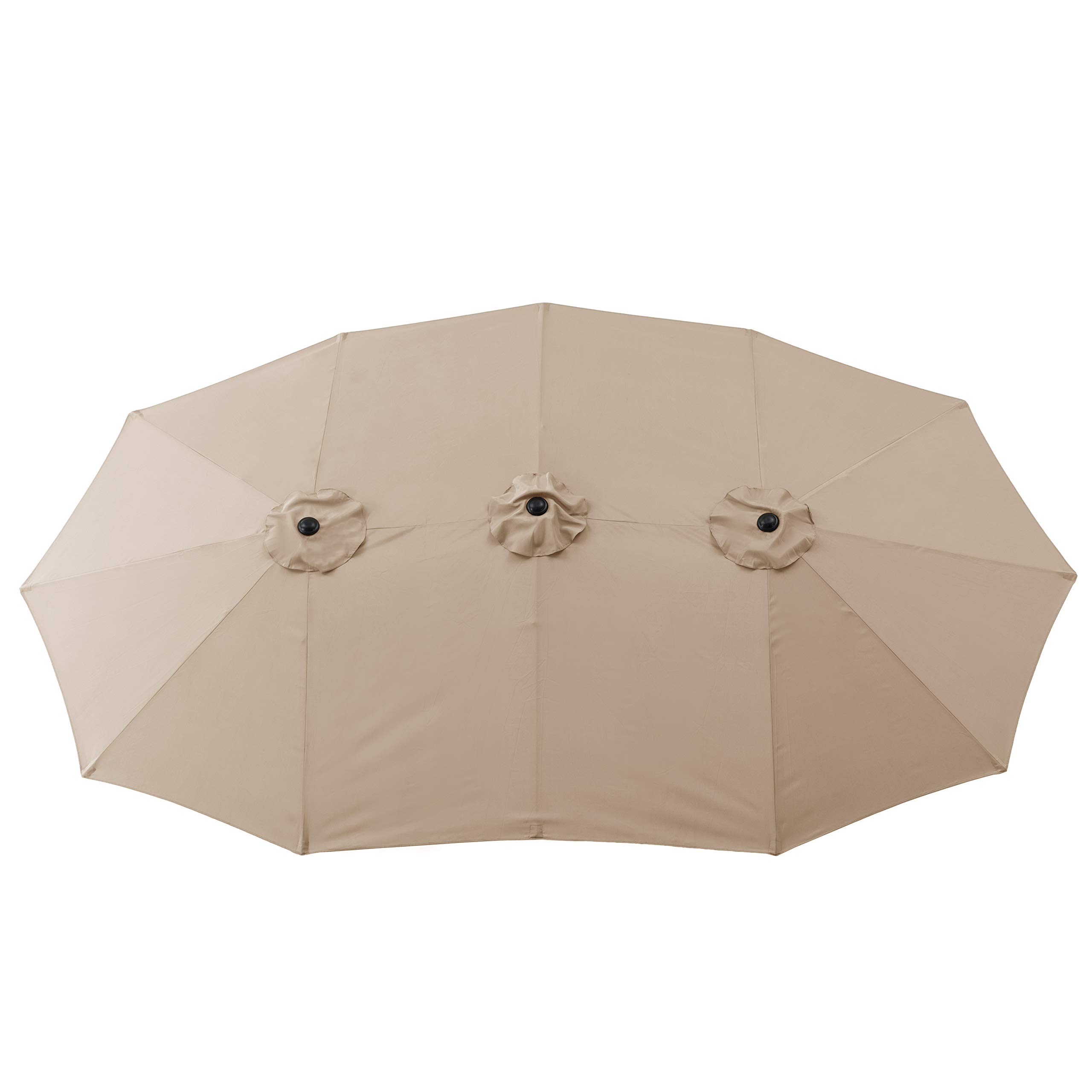 amazonbasics oversize outdoor market patio umbrella with base Amazon.com : Amazon Basics Oversize Outdoor Market Patio Round Umbrella  with Base, 15 x 6.9 Feet, Beige : Patio, Lawn & Garden