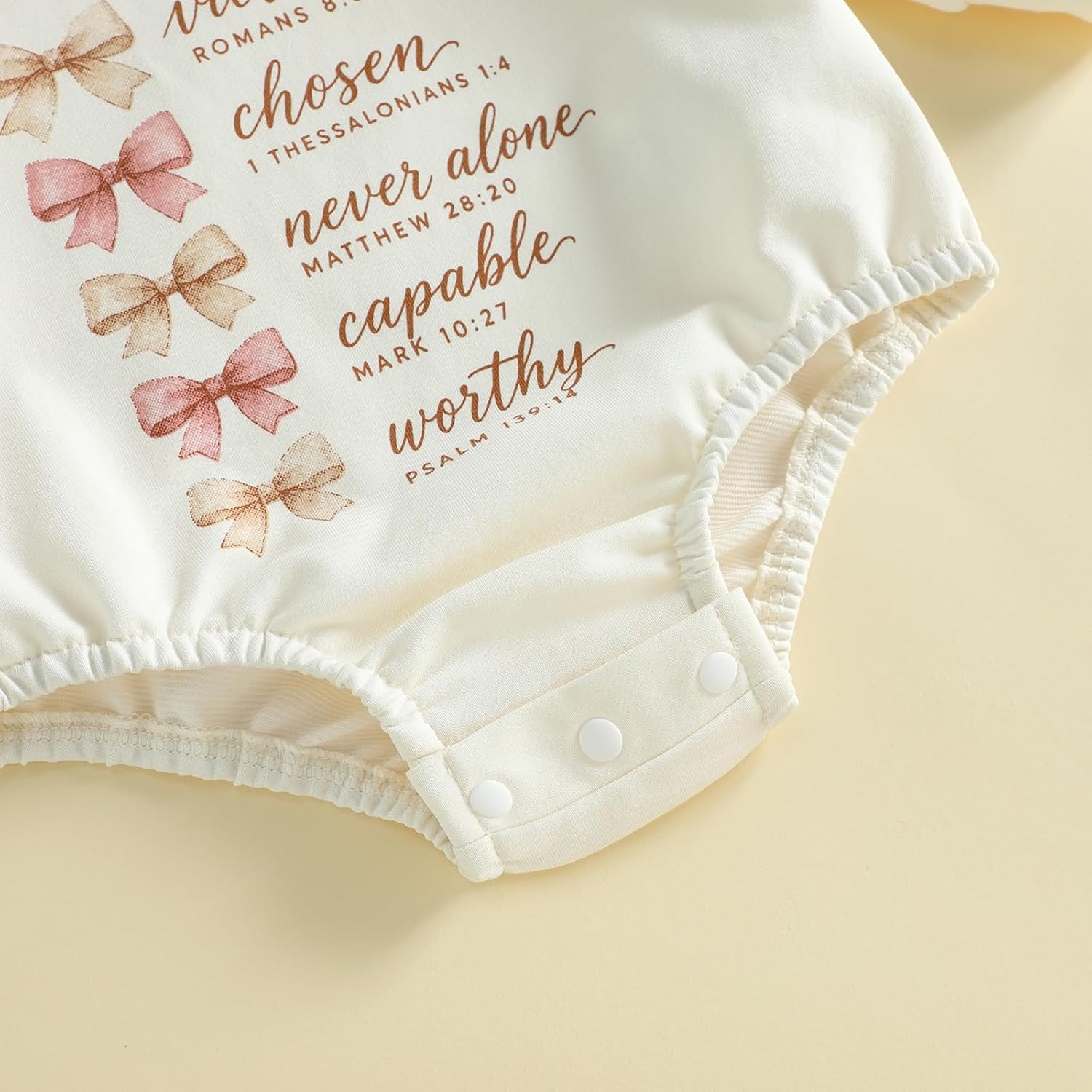 Newborn Baby Boy Girl Christian Bubble Romper Shirt Baptism Outfits