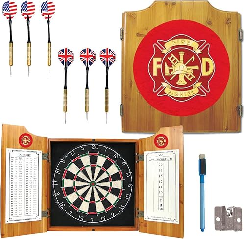 Miniatura 2 de Juego de gabinete de dardos de madera de bomberos