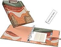 Vista 18 de EYROZILL Mini carpeta de 3 anillas, 5.5 x 8.5 pulgadas, 2 pulgadas, estampado de vaca