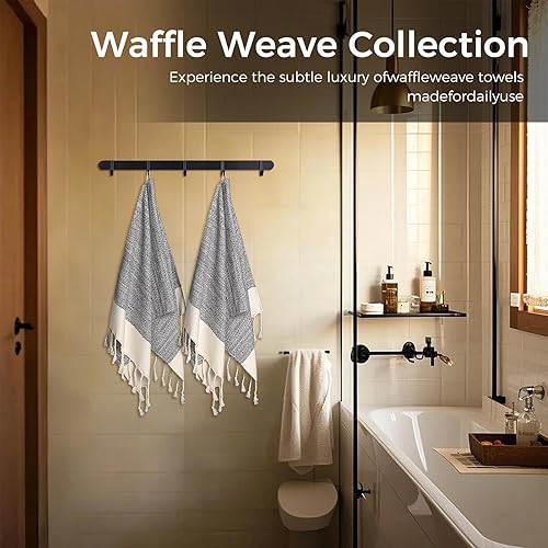 Vista 75 de cabanana Toallas de mano para baño, paquete de 2, 20 x 30 pulgadas, 100% algodón, toallas de mano turcas, superabsorbentes y de secado rápido