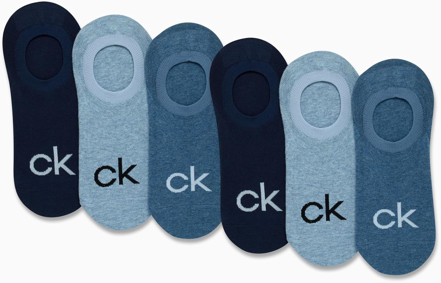 Calvin Klein Mens Liner Socks - 6 Pack Cushioned Non-Slip No Show Sneaker Loafer Sock - Ultra Low Cut Socks for Men (7-12) - Image 2
