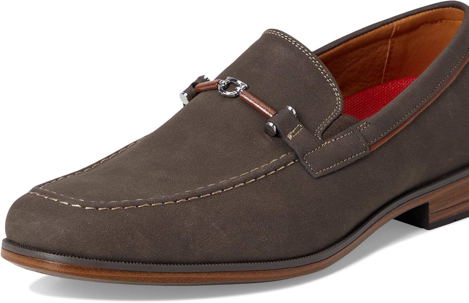 Stacy Adams Men's Richardson Moc Toe Slip On Loafer, Brown, 14 - Image 6