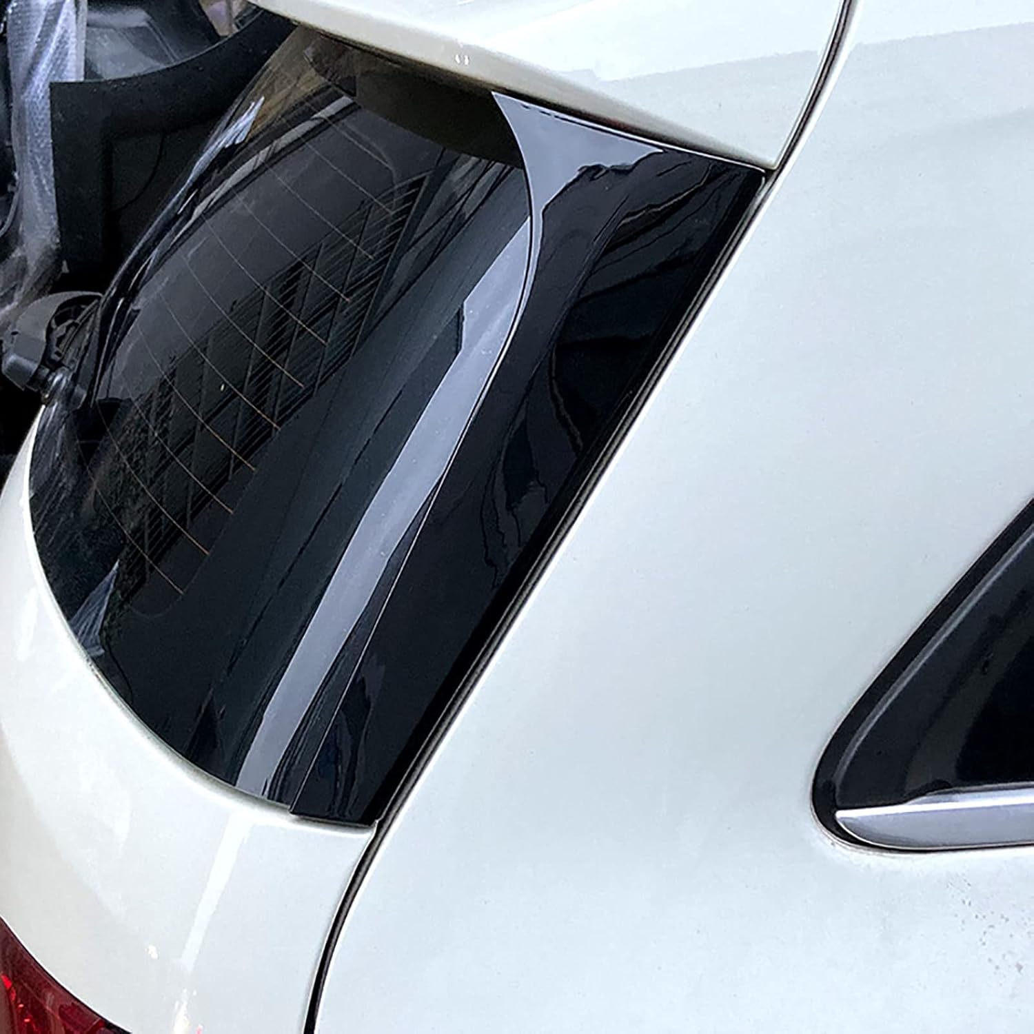 2pcs Car Rear Window Spoiler Side Wing for Mercedes Benz B-Class W246 B180 B200 2012-2018 Exterior Styling Body Kit Black