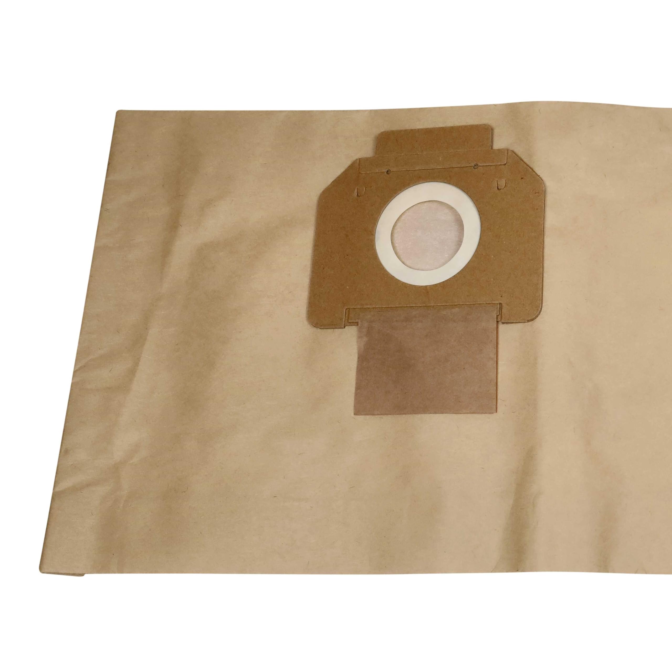 vhbw 50 x worek do odkurzacza kompatybilny z odkurzaczem Nilfisk Alto Centix 60 - papier, 66 cm x 27,8 cm, brązowy