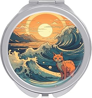 Espejo de maquillaje portátil estilo anime, e...