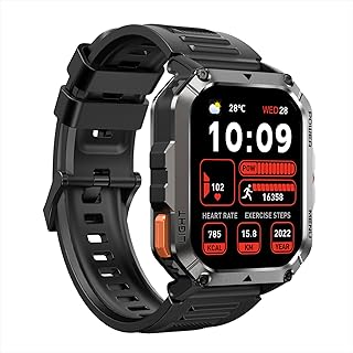 Blackview W70 Pro Men’s Smartwatch, Fitness Smart Watch with Bluetooth Calls, 2.01 Inch Military Smart Watch 115+ Sports M…