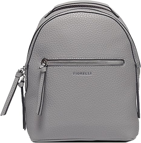 Fiorelli Women's Anouk Backpack, Stylish Small Backpack with Adjustable Straps & Pockets, Grey Faux Leather