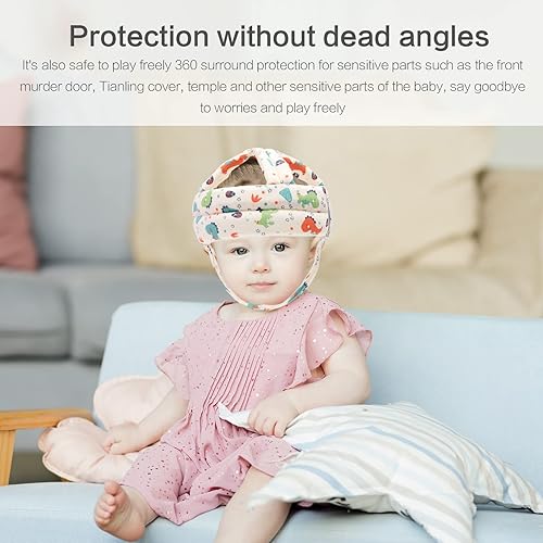 Miniatura 6 de Protector de otoño para bebé, casco de seguridad para gatear y caminar, protector de cabeza de bebé para niños y niñas (apto para 6 a 20 meses)