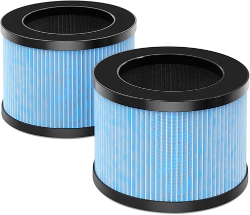 Miniatura 2 de Filtro de aire estándar y caspa de mascotas MK01 MK06 TZ-K1 de repuesto compatible con AROEVE MK01 MK06, ToLife TZ-K1, elimina polen, polvo, pelusa,